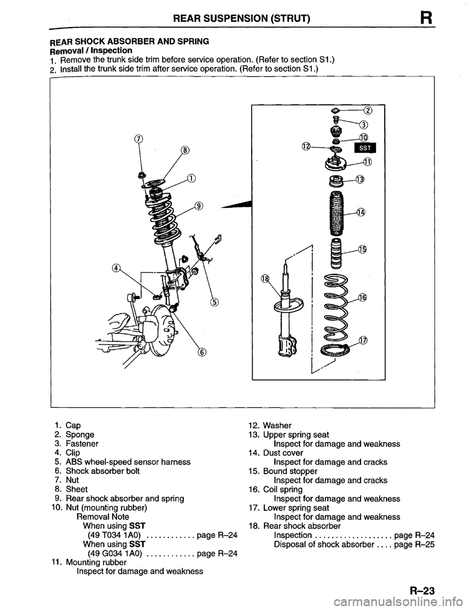 MAZDA PROTEGE 1996  Workshop Manual 