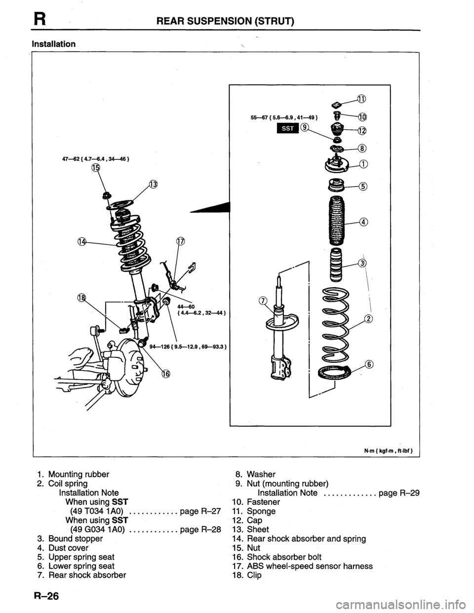 MAZDA PROTEGE 1996  Workshop Manual 