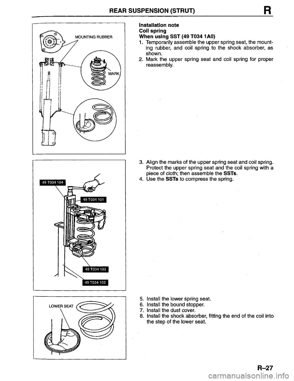MAZDA PROTEGE 1996  Workshop Manual 