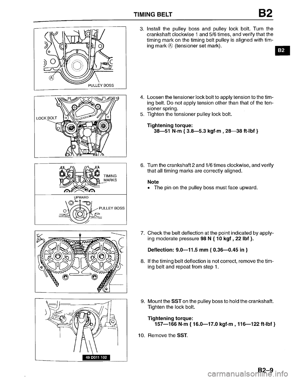 MAZDA PROTEGE 1996  Workshop Manual 