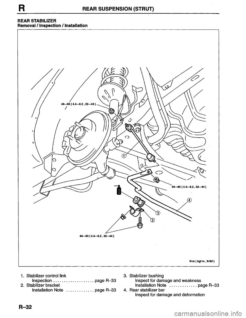 MAZDA PROTEGE 1996  Workshop Manual 