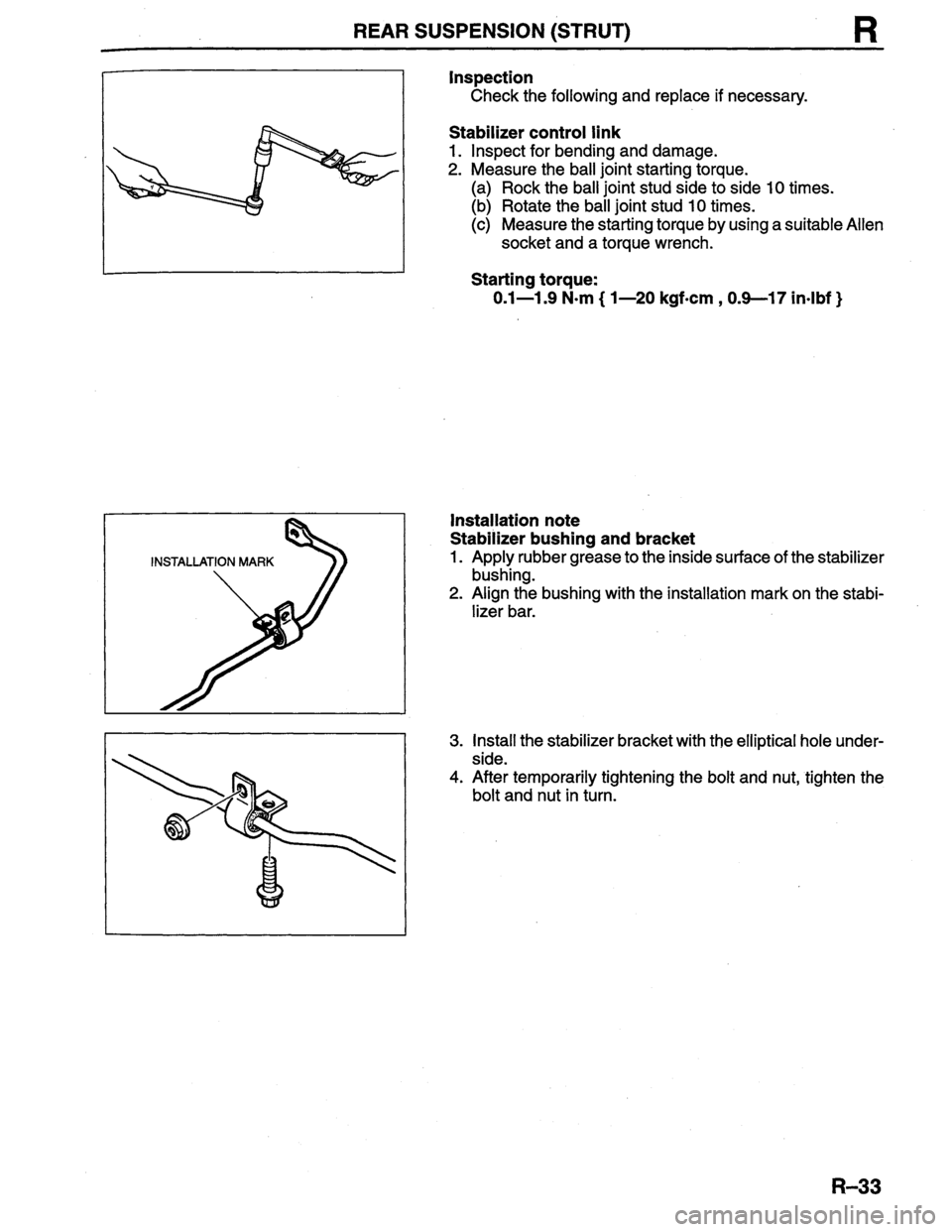MAZDA PROTEGE 1996  Workshop Manual 