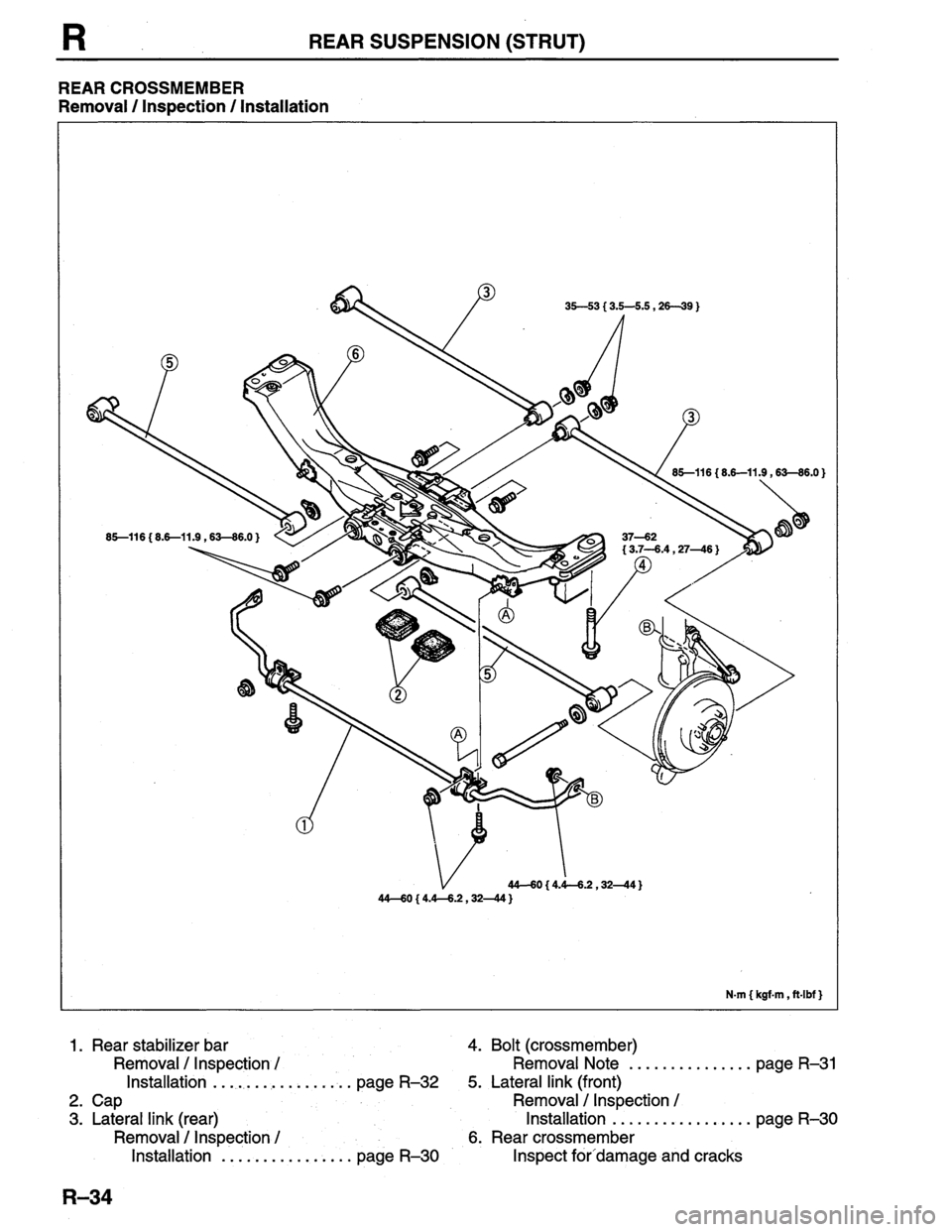 MAZDA PROTEGE 1996  Workshop Manual 