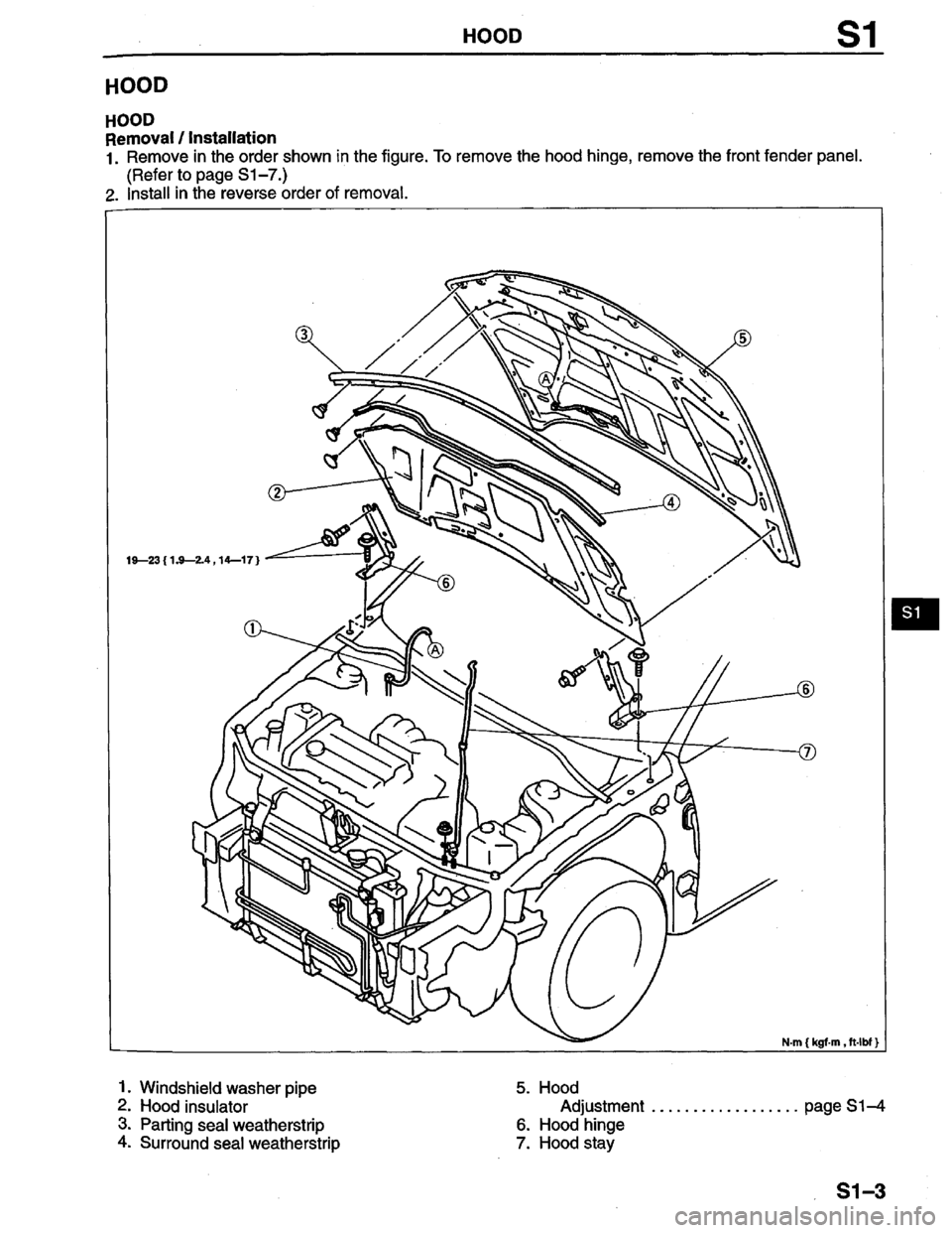 MAZDA PROTEGE 1996  Workshop Manual 