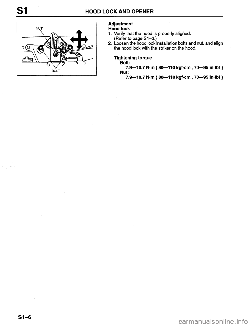 MAZDA PROTEGE 1996  Workshop Manual 