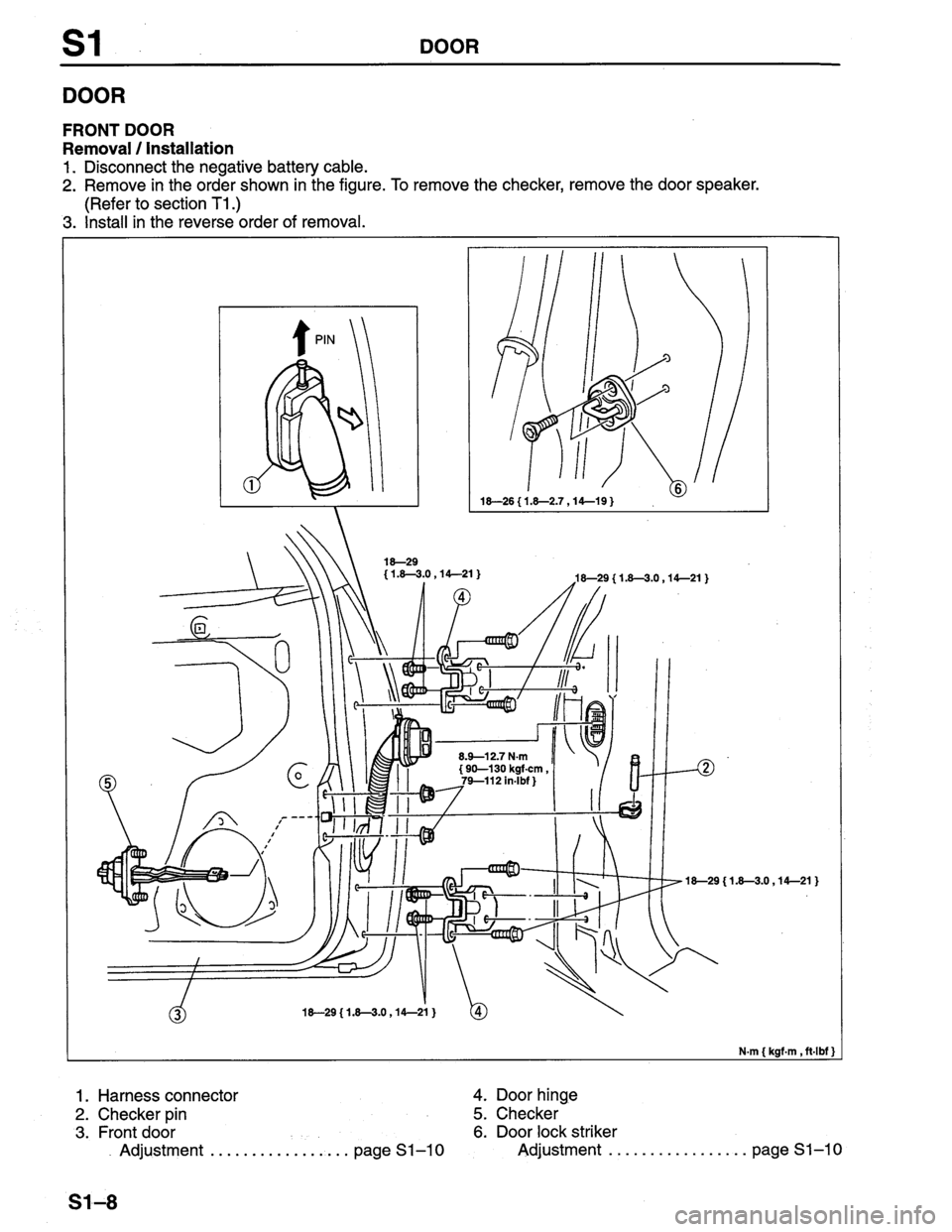 MAZDA PROTEGE 1996  Workshop Manual 