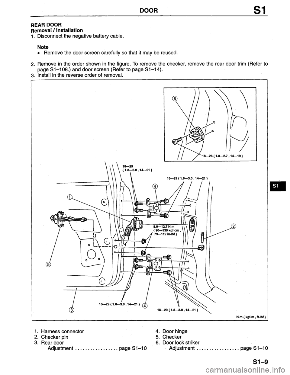 MAZDA PROTEGE 1996  Workshop Manual 
