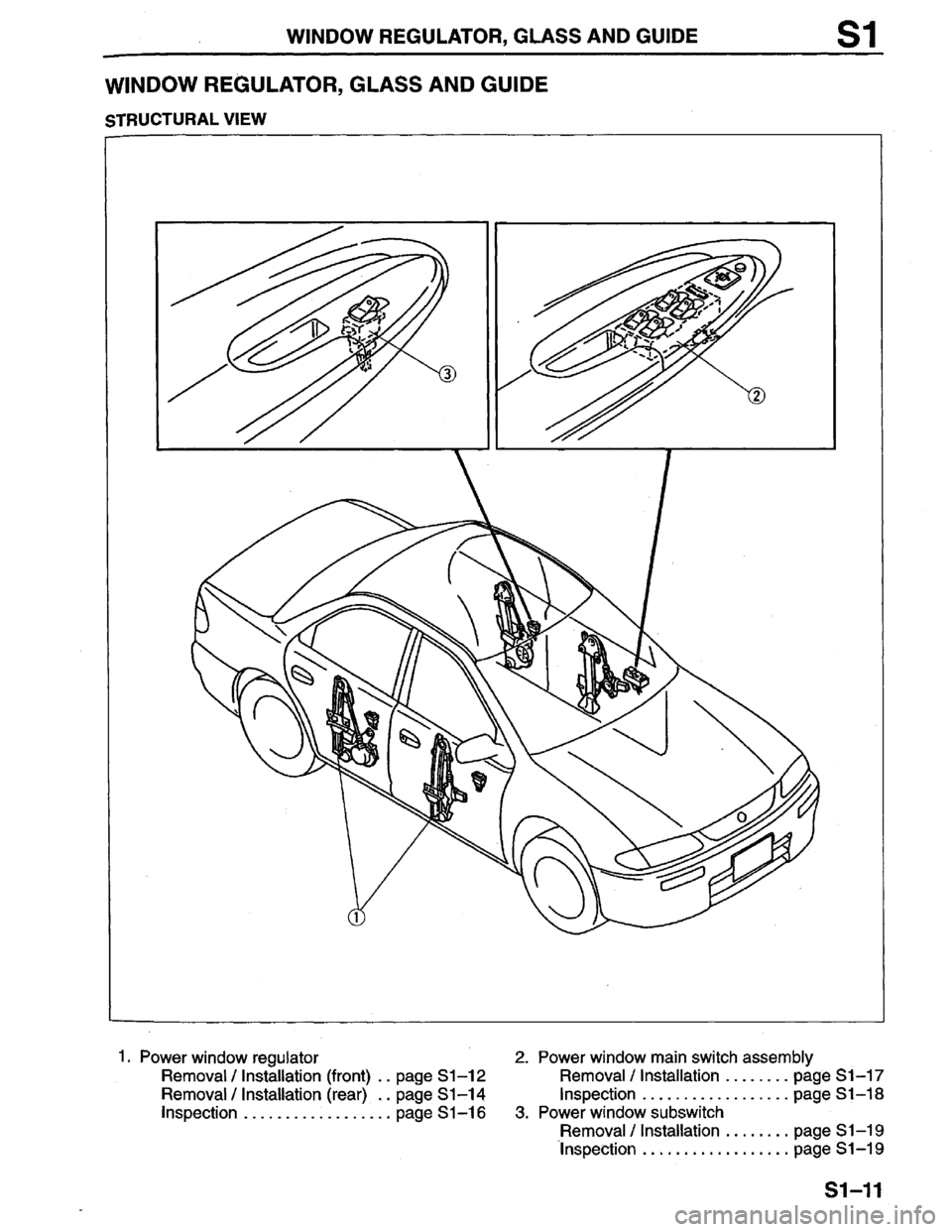 MAZDA PROTEGE 1996  Workshop Manual 