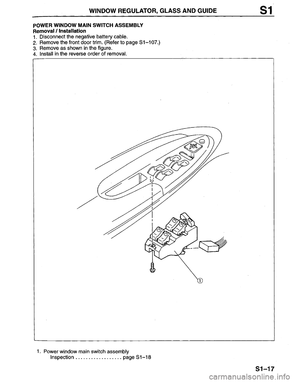 MAZDA PROTEGE 1996  Workshop Manual 