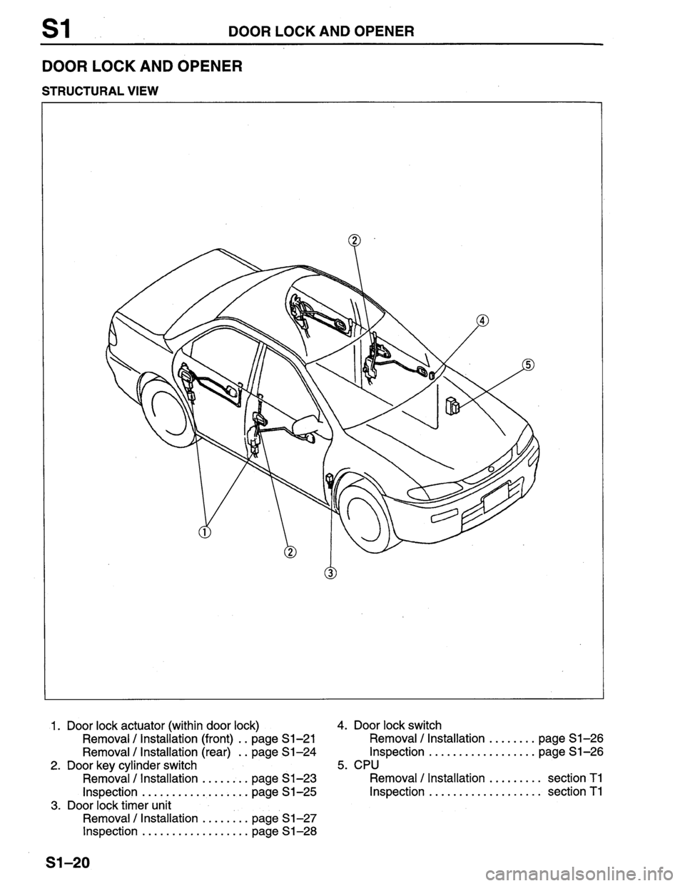 MAZDA PROTEGE 1996  Workshop Manual 