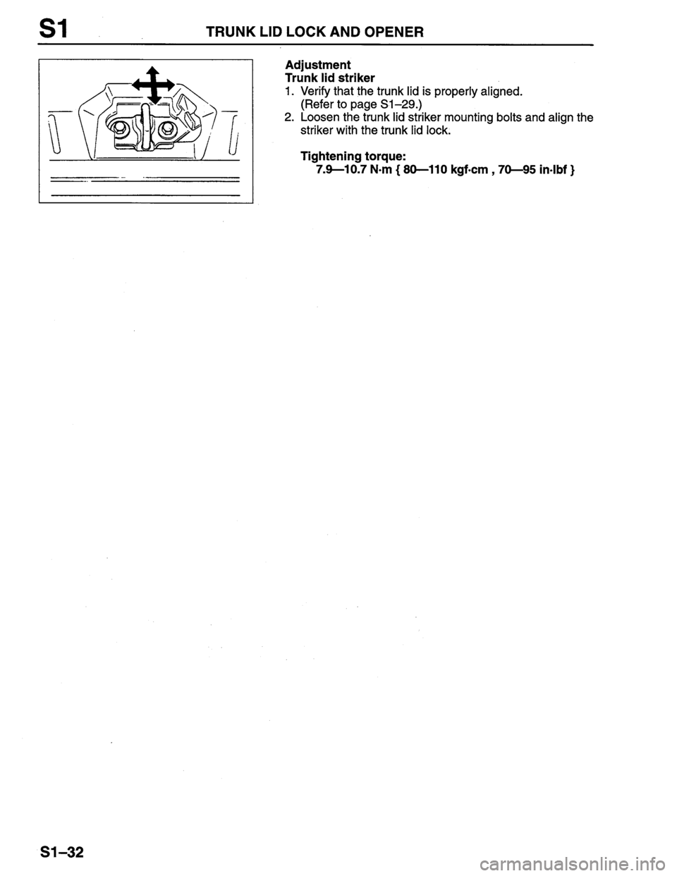MAZDA PROTEGE 1996  Workshop Manual 