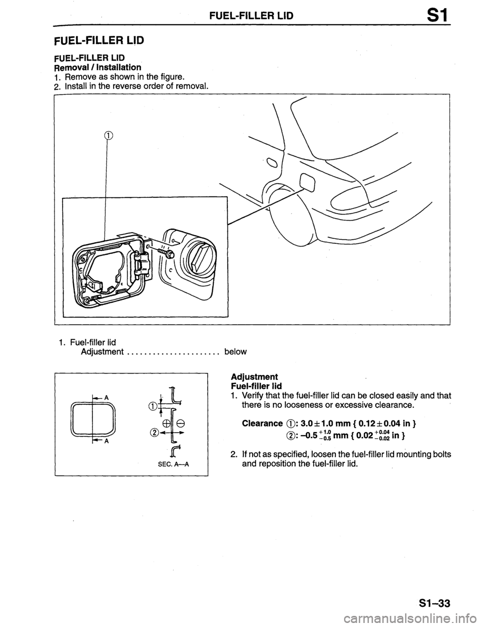 MAZDA PROTEGE 1996  Workshop Manual 