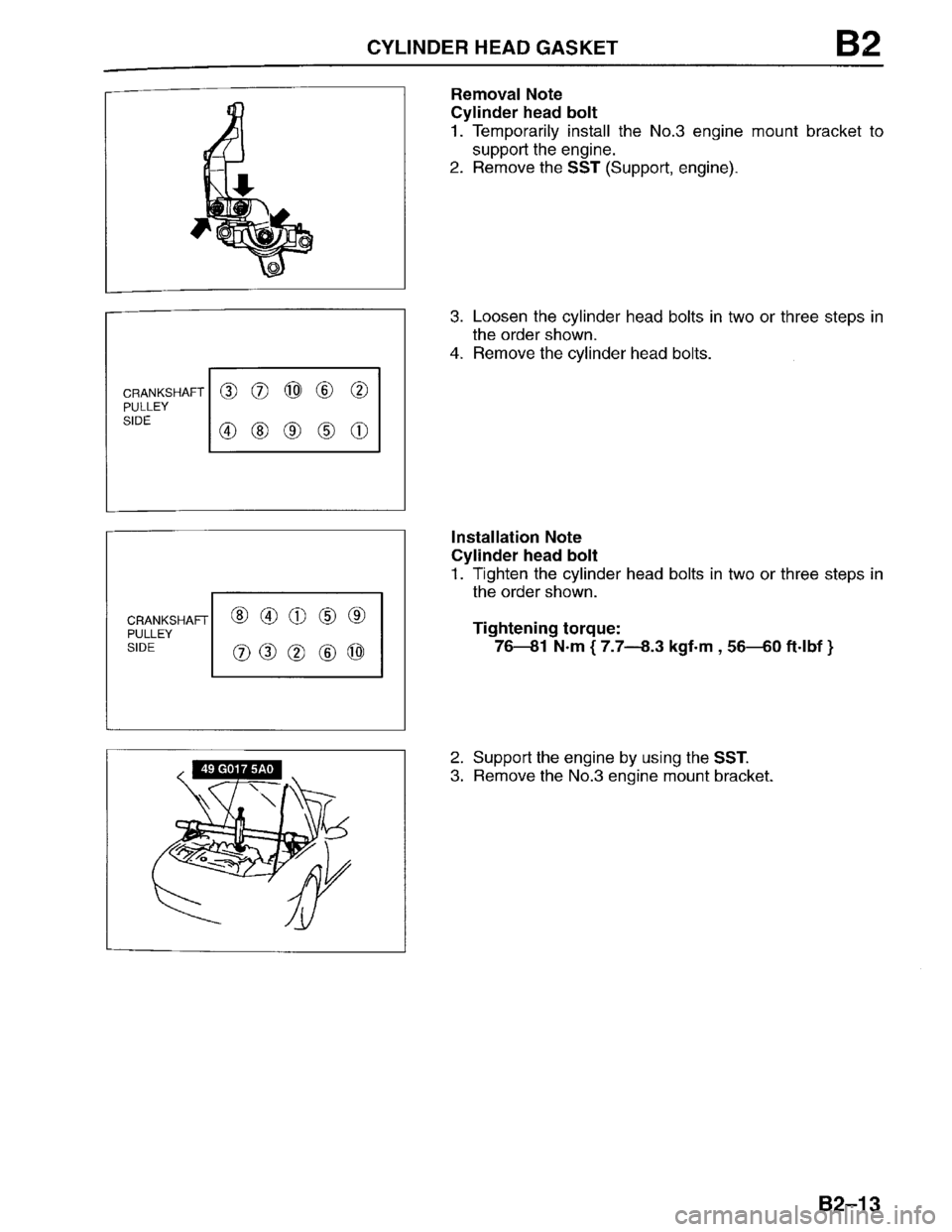 MAZDA PROTEGE 1996  Workshop Manual 