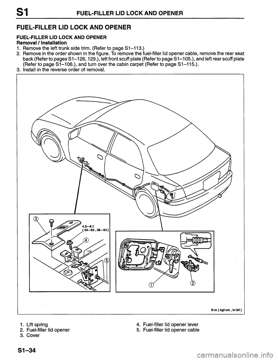 MAZDA PROTEGE 1996  Workshop Manual 
