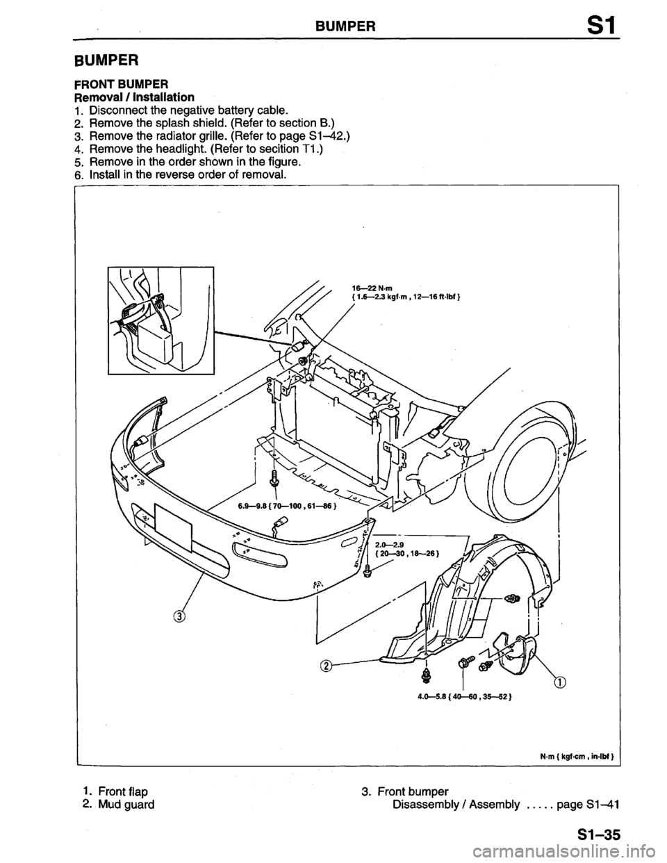 MAZDA PROTEGE 1996  Workshop Manual 