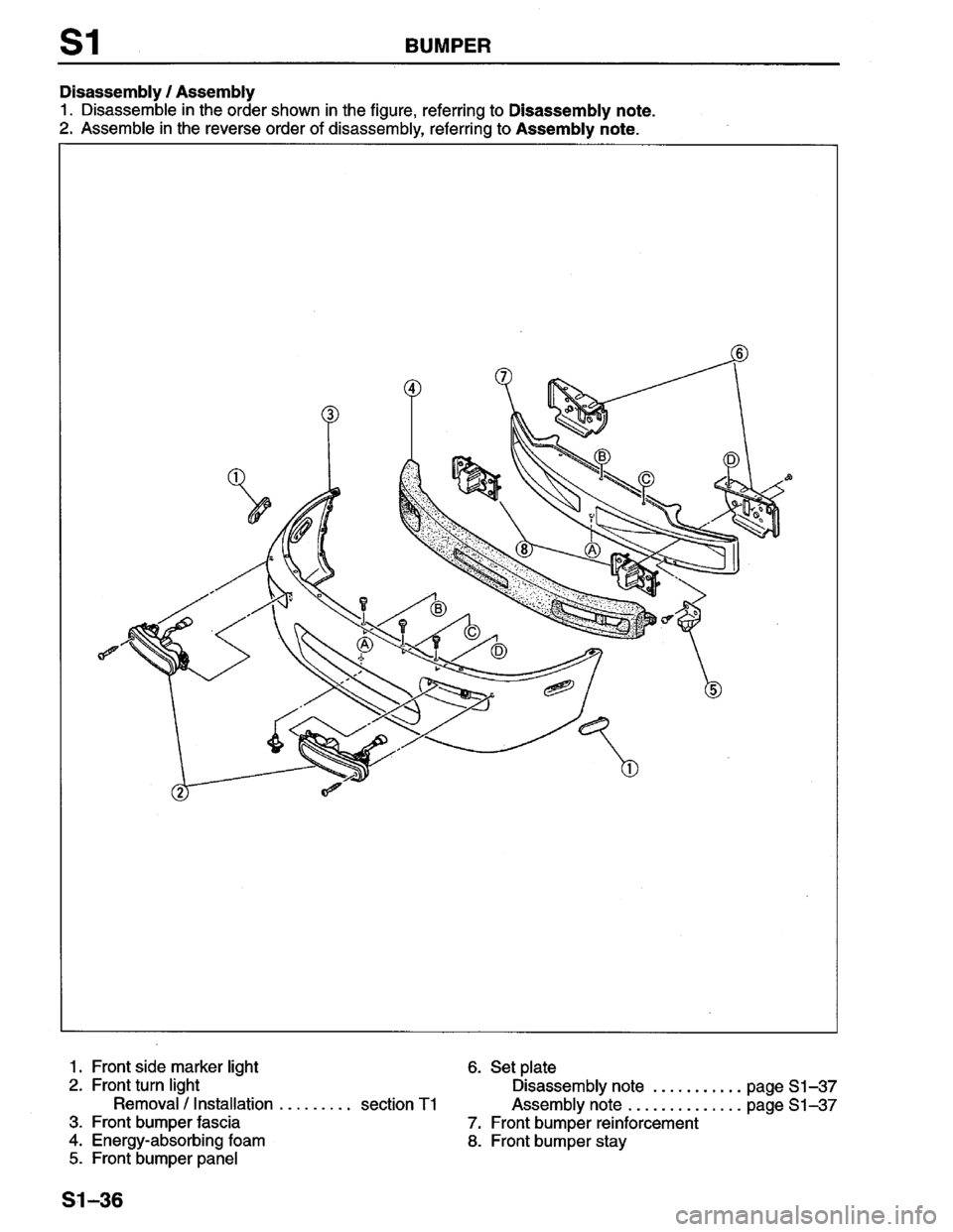 MAZDA PROTEGE 1996  Workshop Manual 