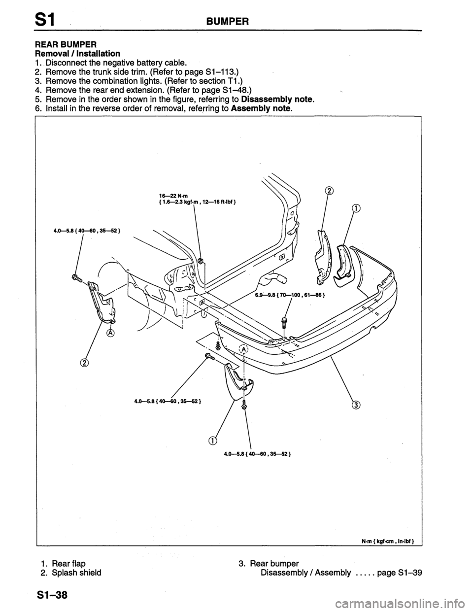 MAZDA PROTEGE 1996  Workshop Manual 
