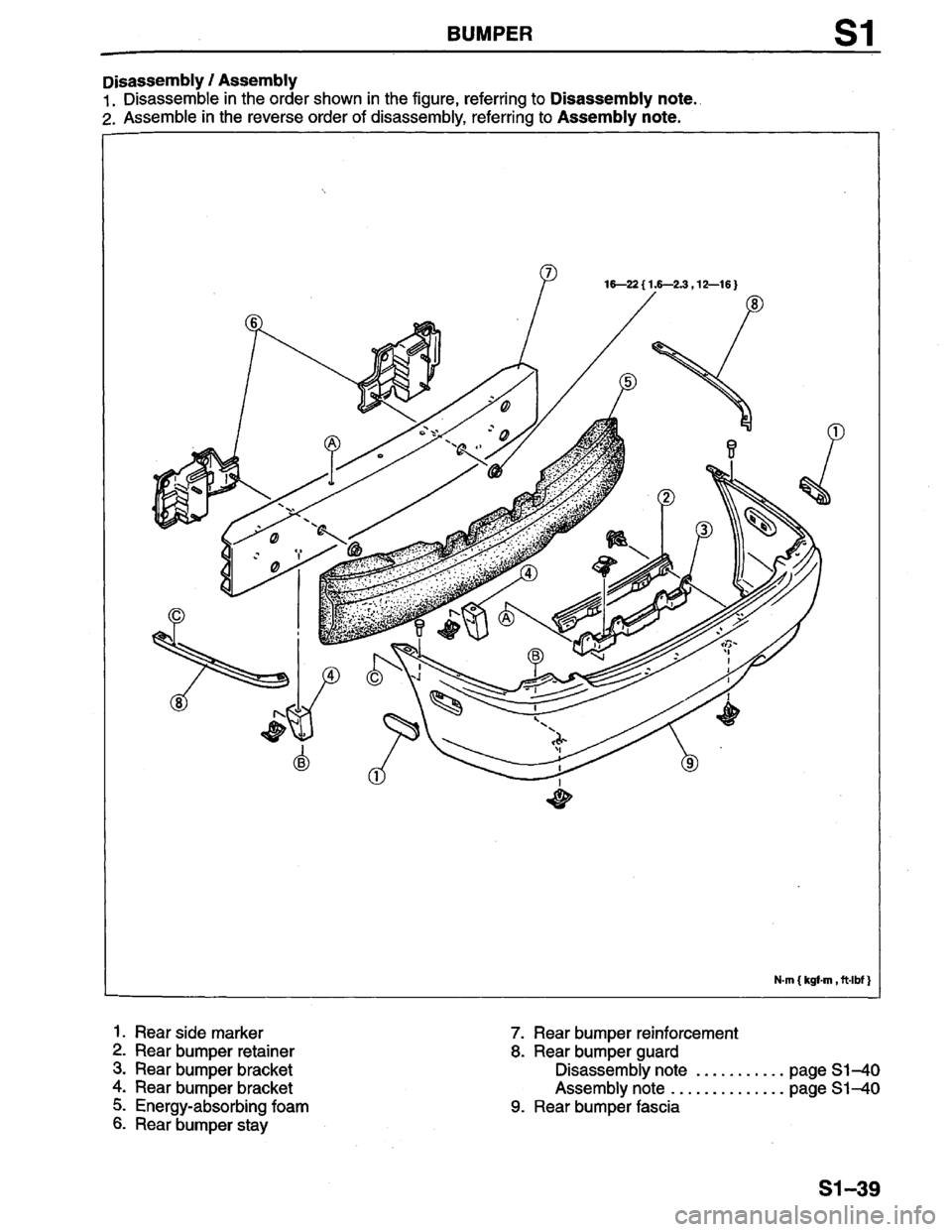 MAZDA PROTEGE 1996  Workshop Manual 