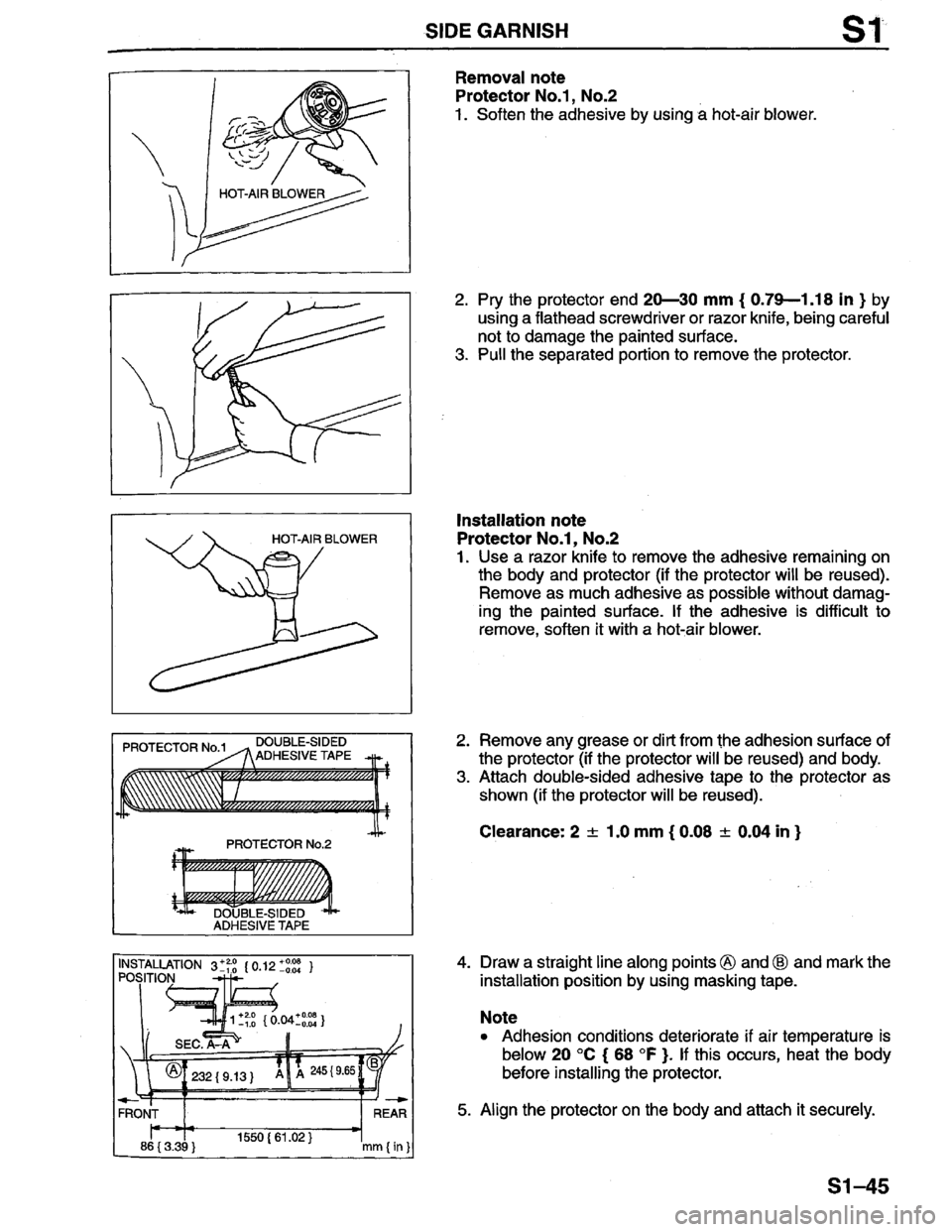 MAZDA PROTEGE 1996  Workshop Manual 