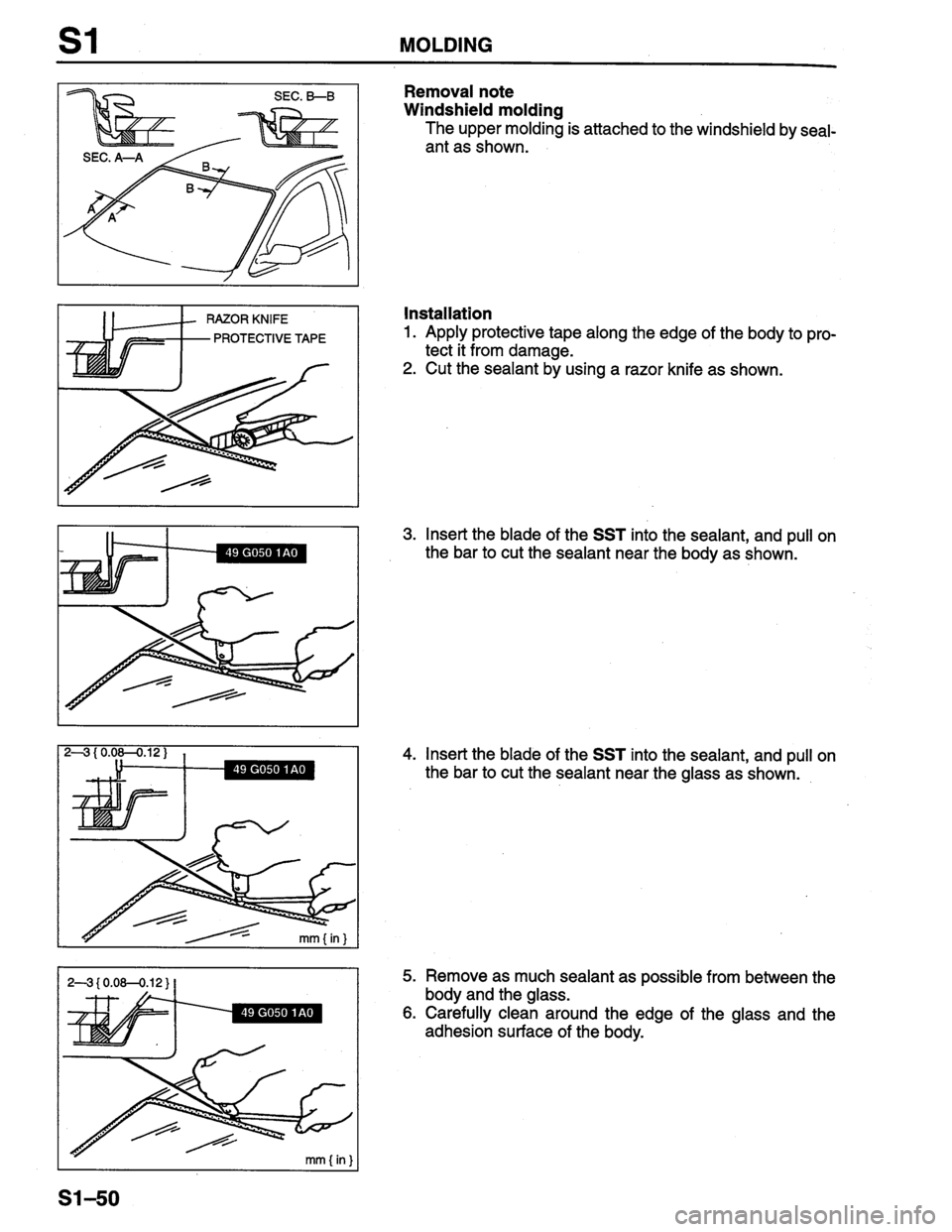 MAZDA PROTEGE 1996  Workshop Manual 