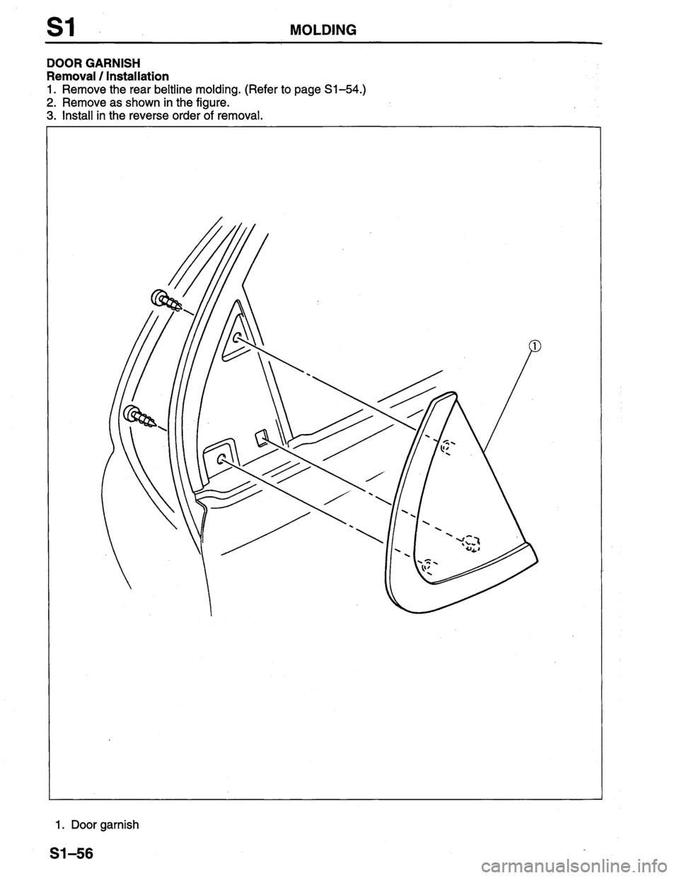 MAZDA PROTEGE 1996  Workshop Manual 