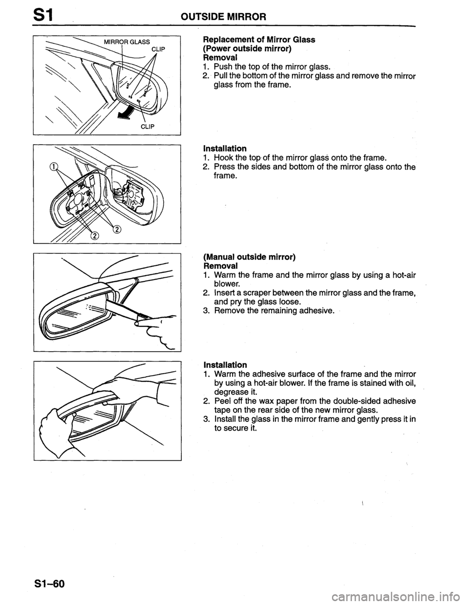 MAZDA PROTEGE 1996  Workshop Manual 