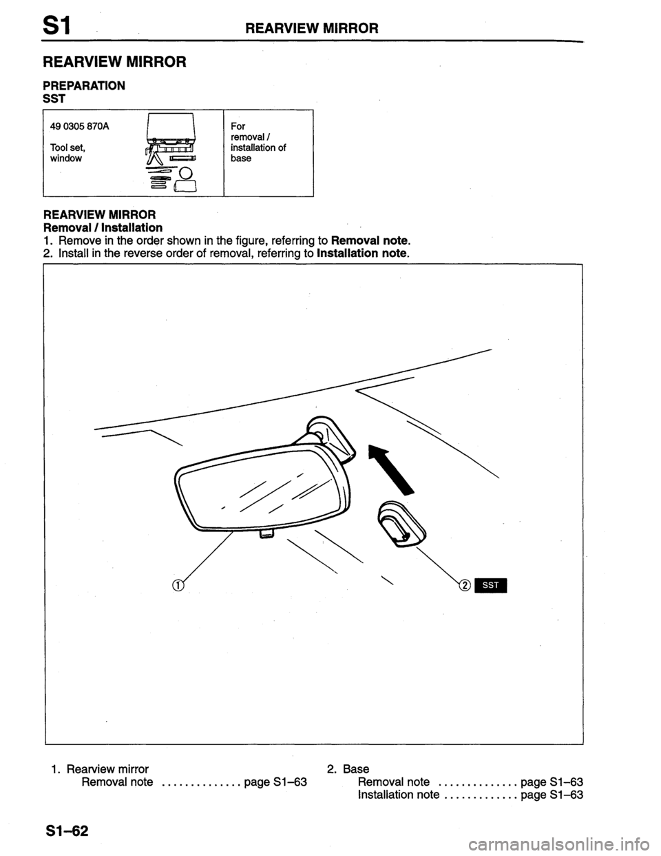 MAZDA PROTEGE 1996  Workshop Manual 