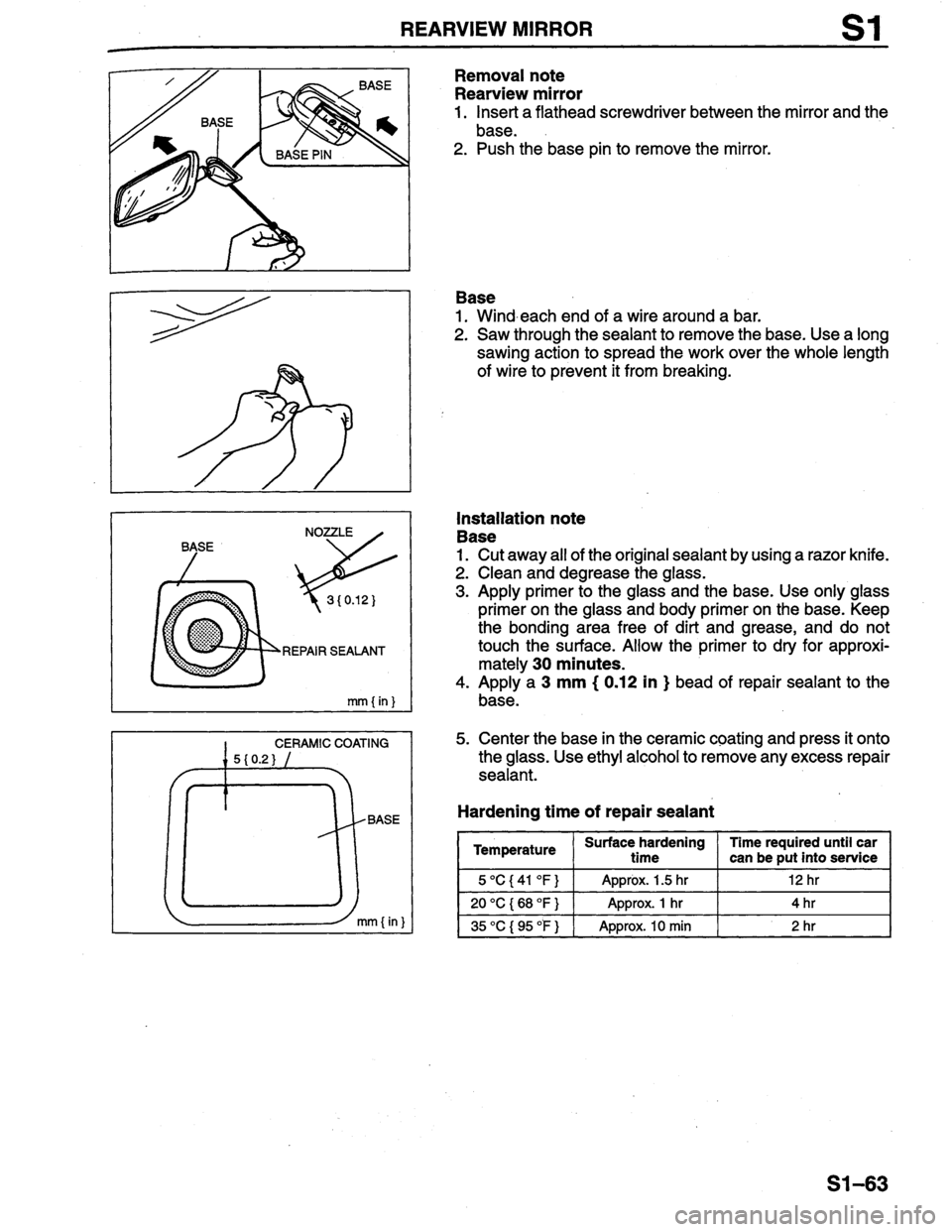 MAZDA PROTEGE 1996  Workshop Manual 