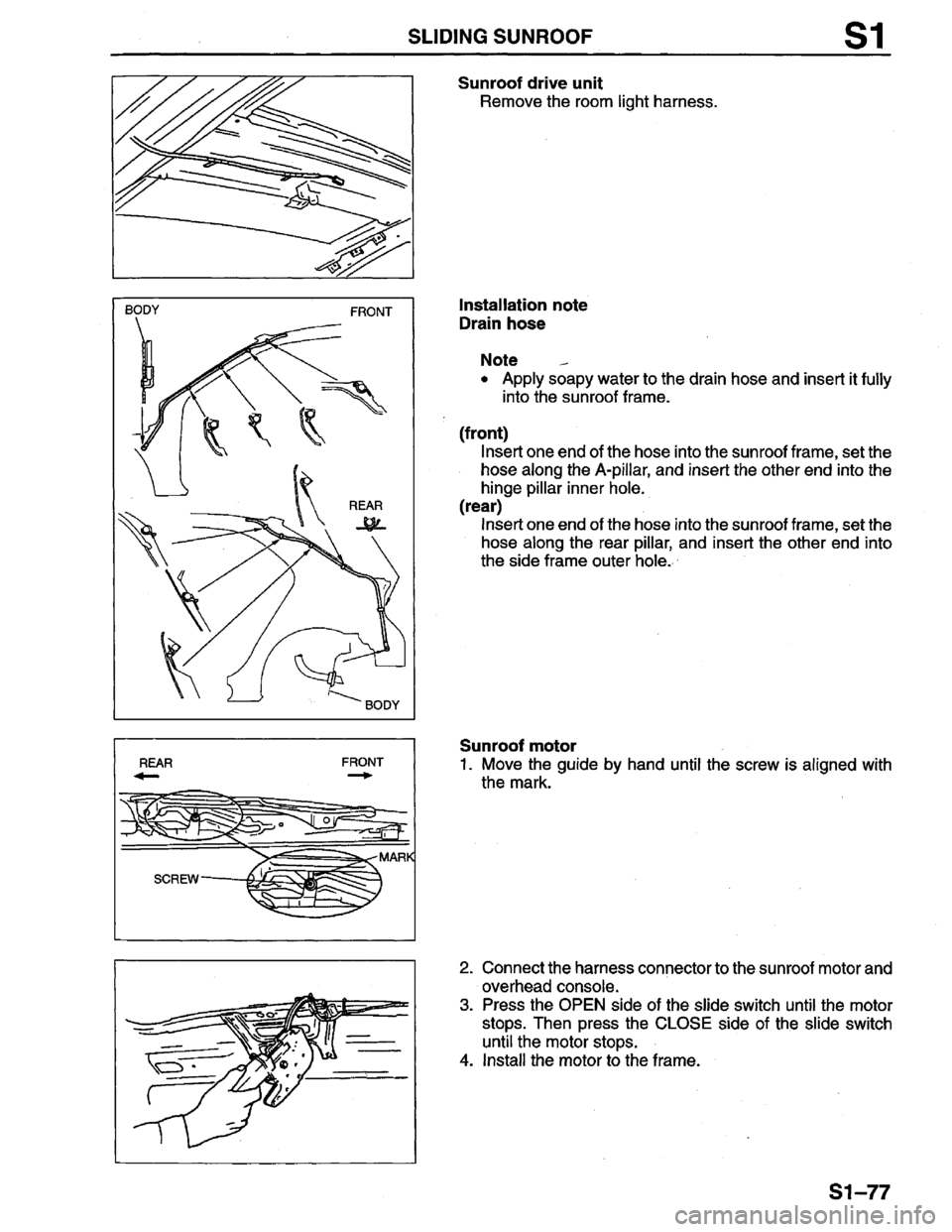 MAZDA PROTEGE 1996  Workshop Manual 