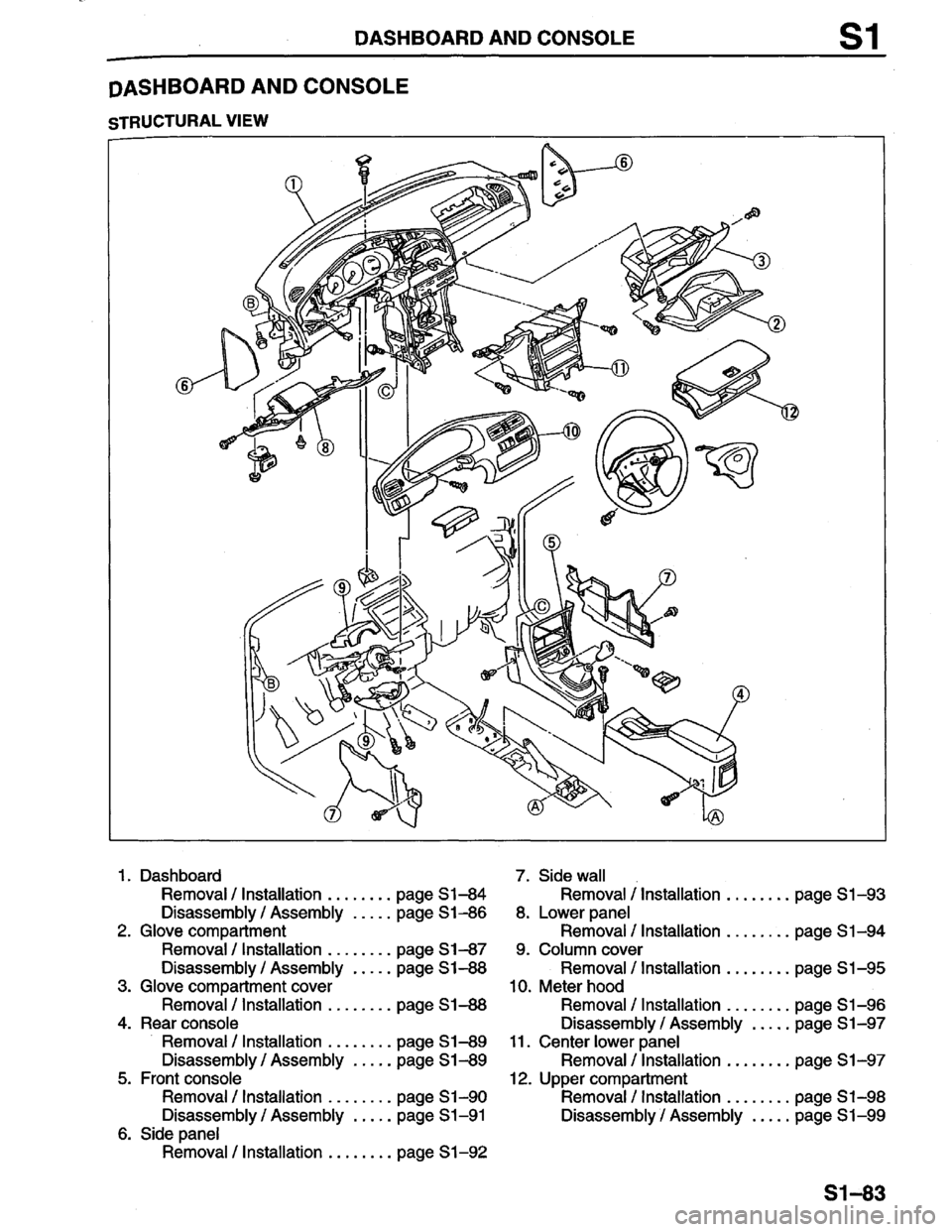MAZDA PROTEGE 1996  Workshop Manual 