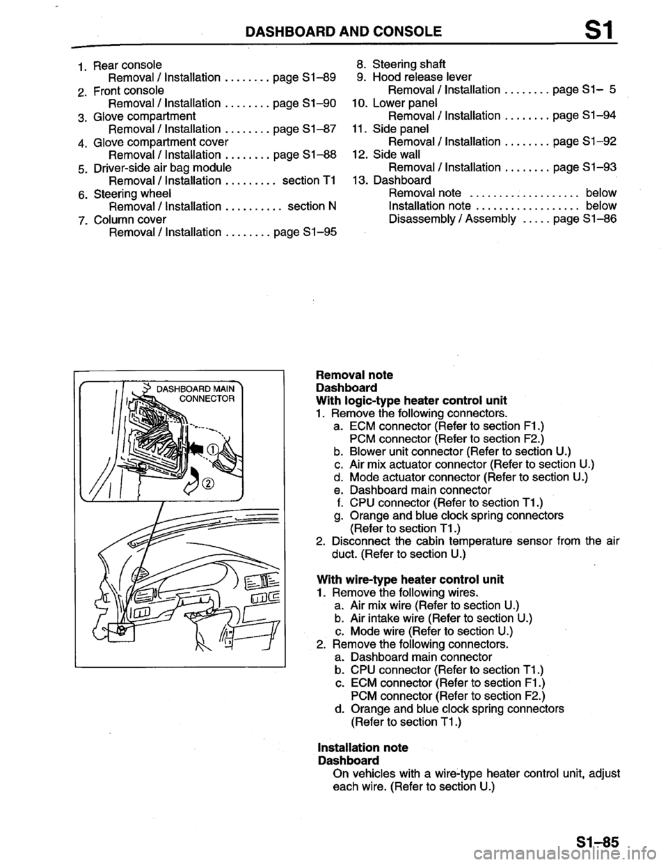 MAZDA PROTEGE 1996  Workshop Manual 