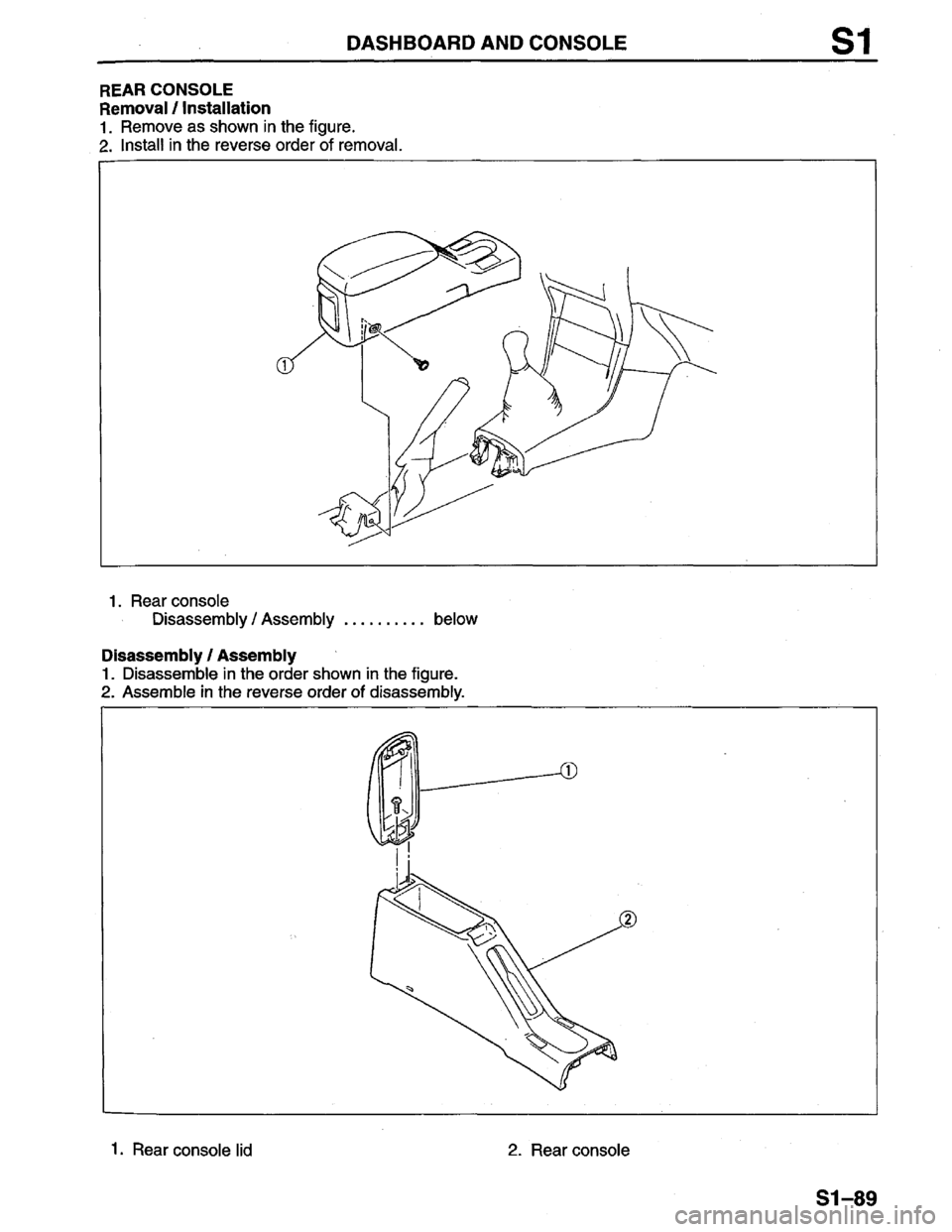 MAZDA PROTEGE 1996  Workshop Manual 