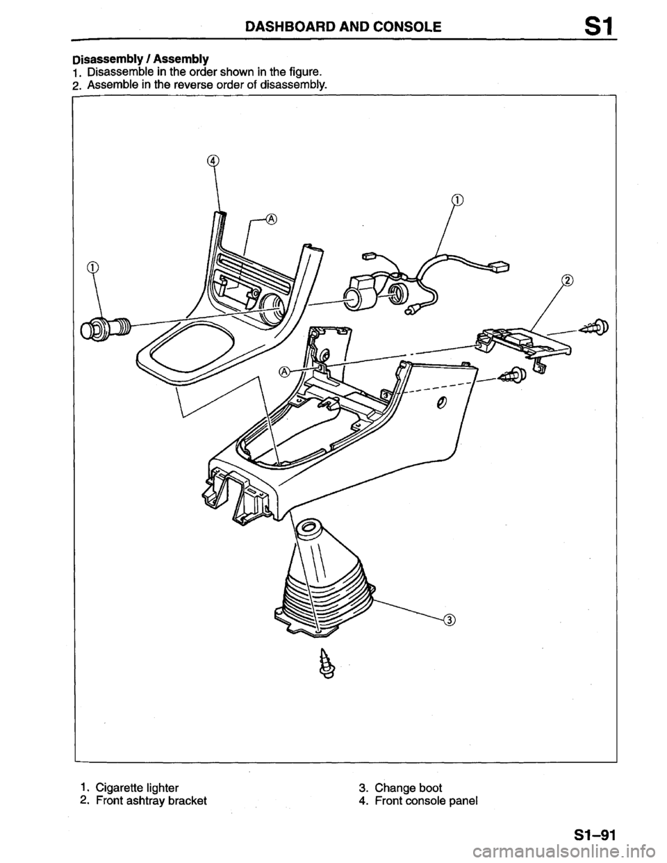 MAZDA PROTEGE 1996  Workshop Manual 