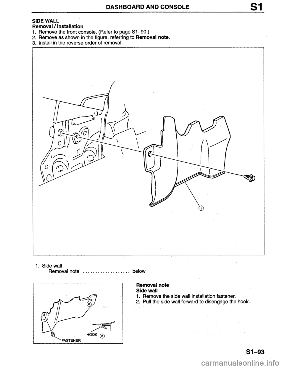 MAZDA PROTEGE 1996  Workshop Manual 