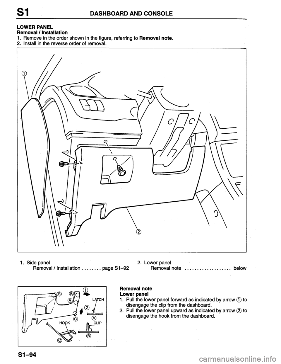 MAZDA PROTEGE 1996  Workshop Manual 