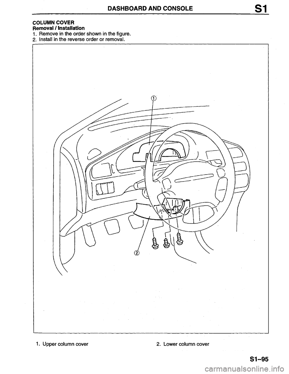 MAZDA PROTEGE 1996  Workshop Manual 