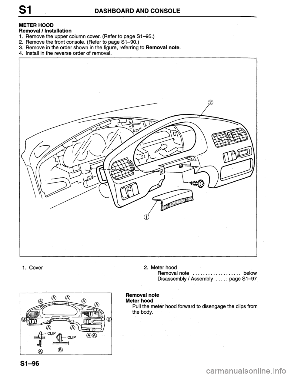 MAZDA PROTEGE 1996  Workshop Manual 