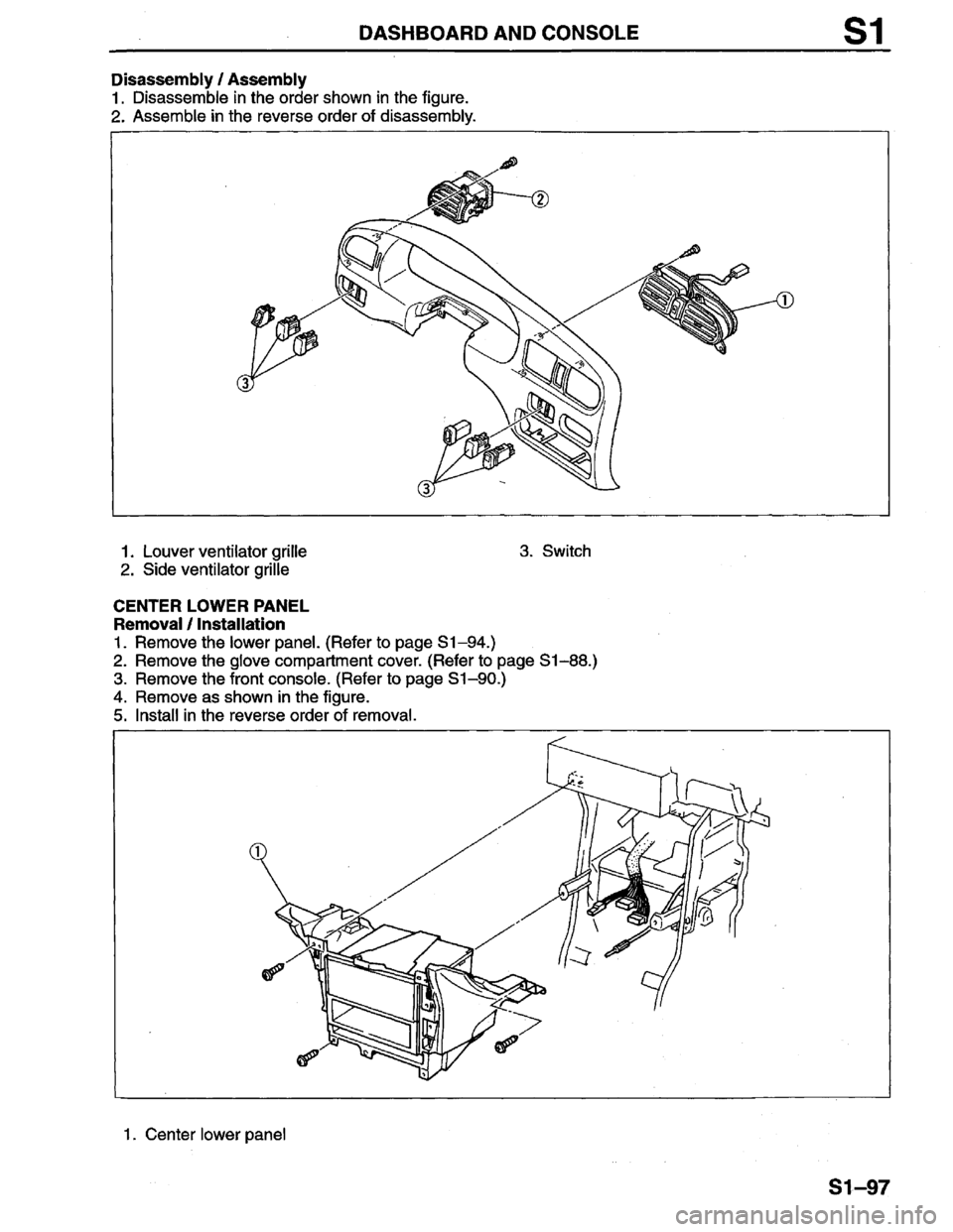 MAZDA PROTEGE 1996  Workshop Manual 