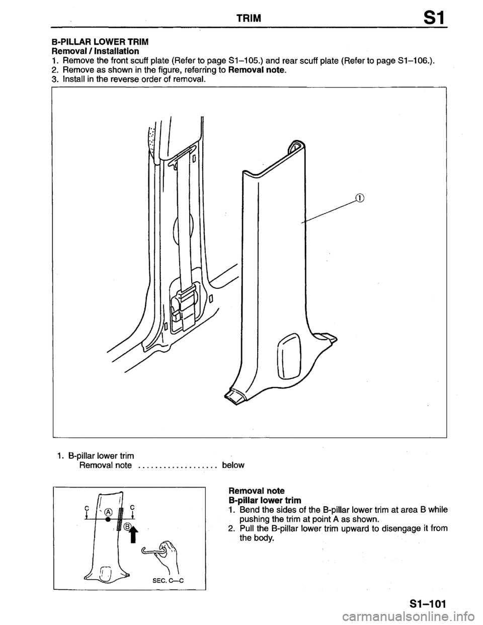 MAZDA PROTEGE 1996  Workshop Manual 