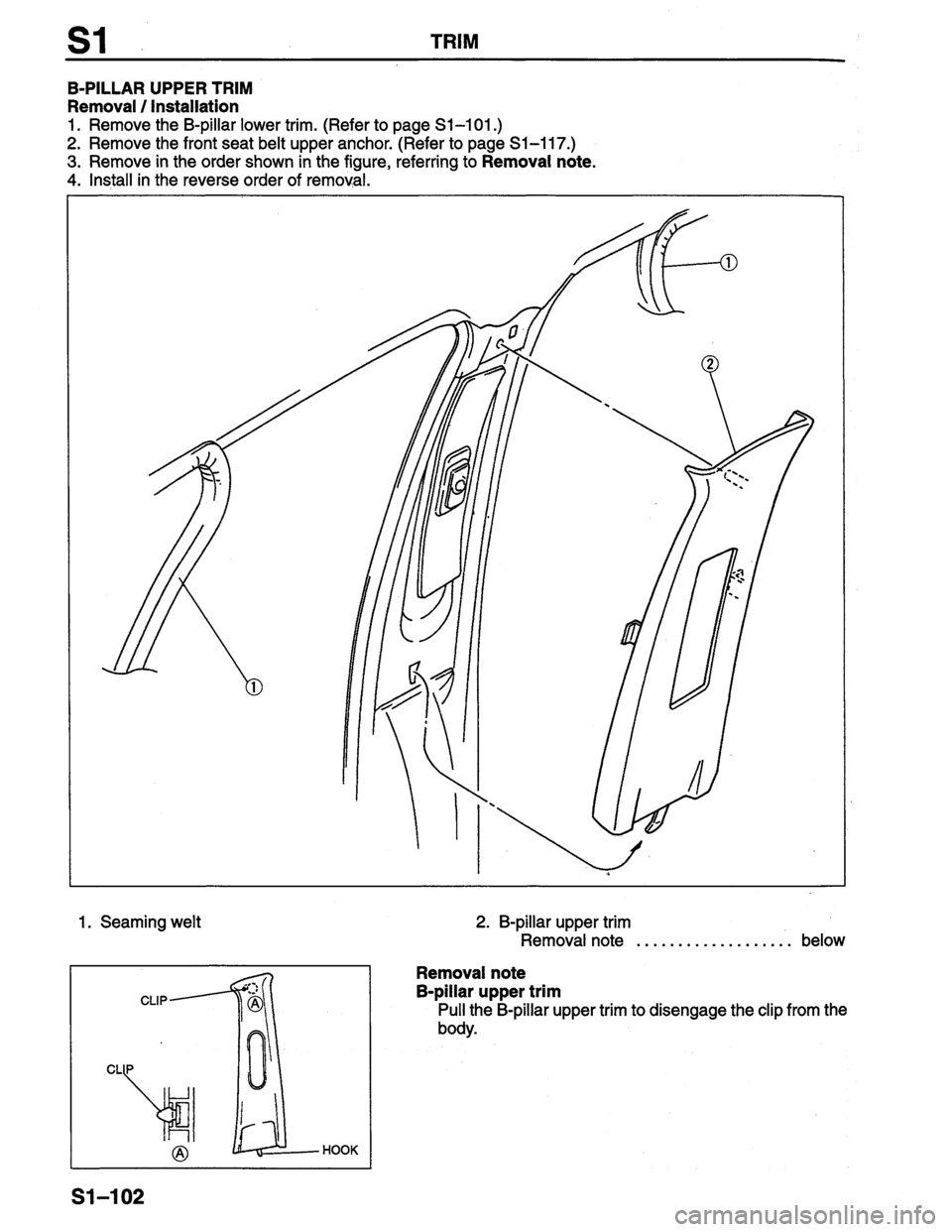 MAZDA PROTEGE 1996  Workshop Manual 