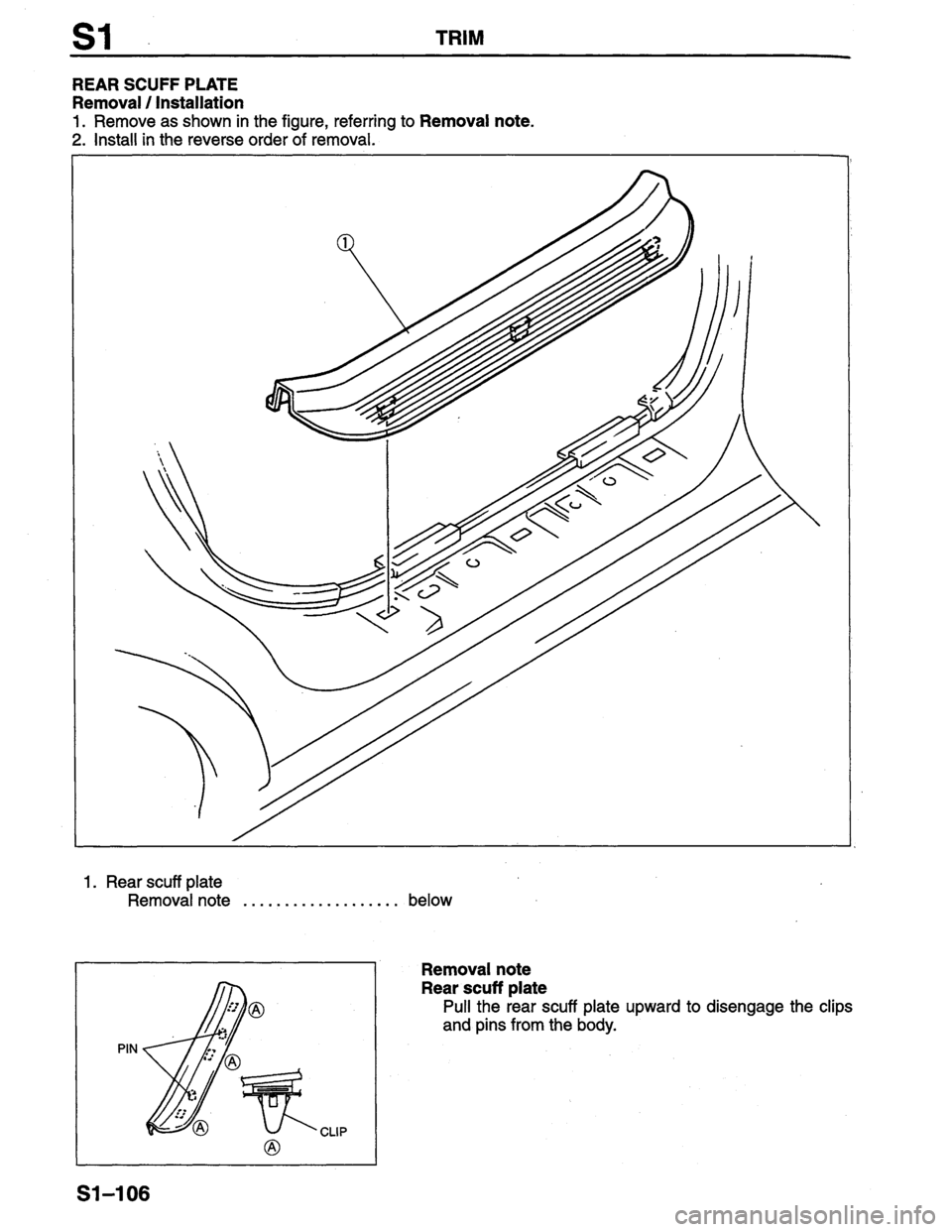 MAZDA PROTEGE 1996  Workshop Manual 