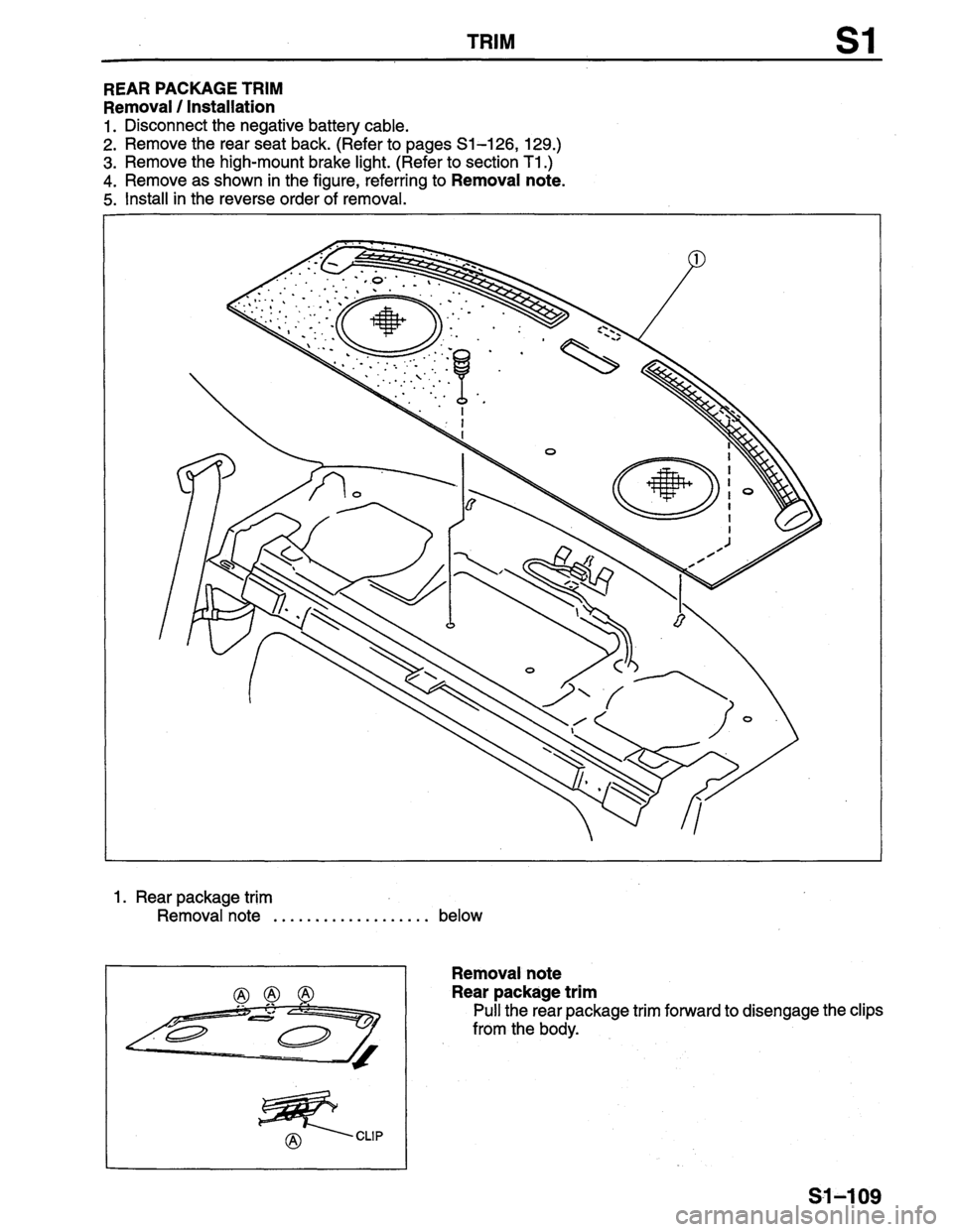 MAZDA PROTEGE 1996  Workshop Manual 