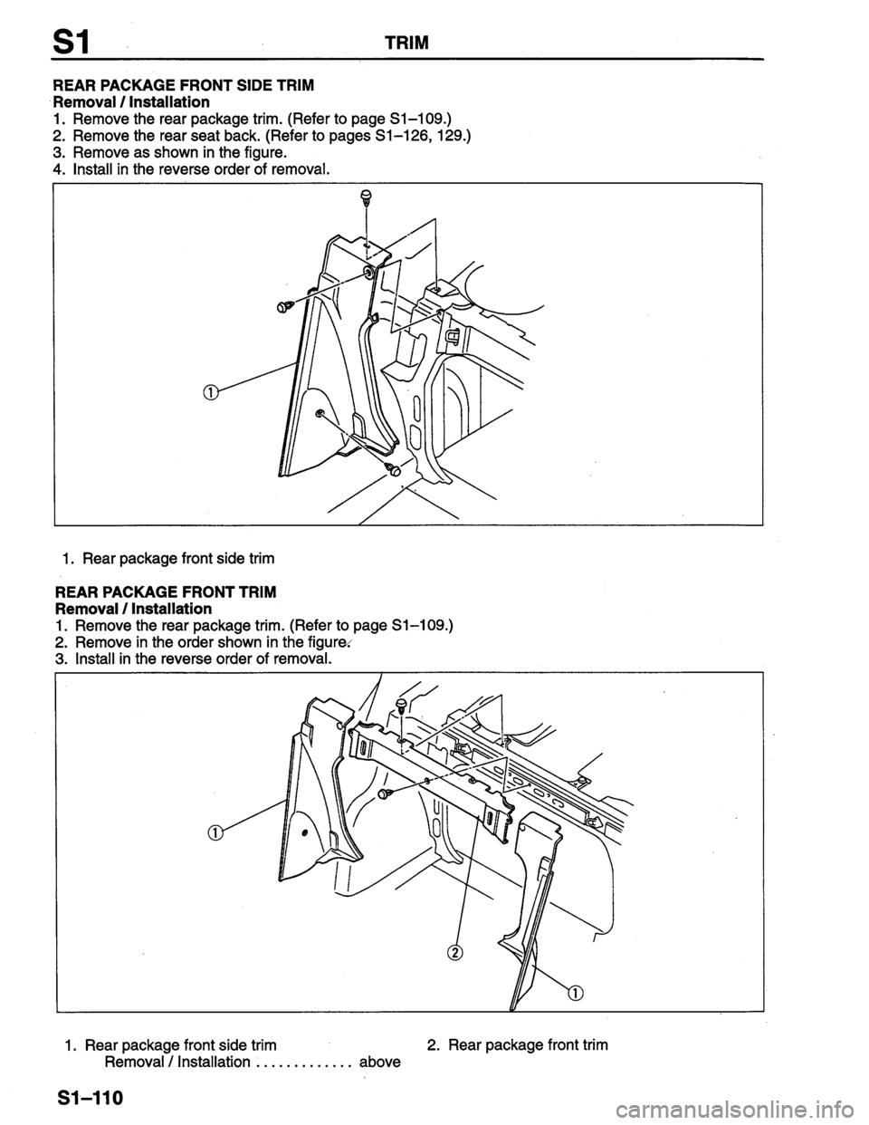 MAZDA PROTEGE 1996  Workshop Manual 