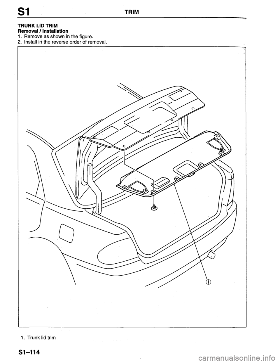 MAZDA PROTEGE 1996  Workshop Manual 
