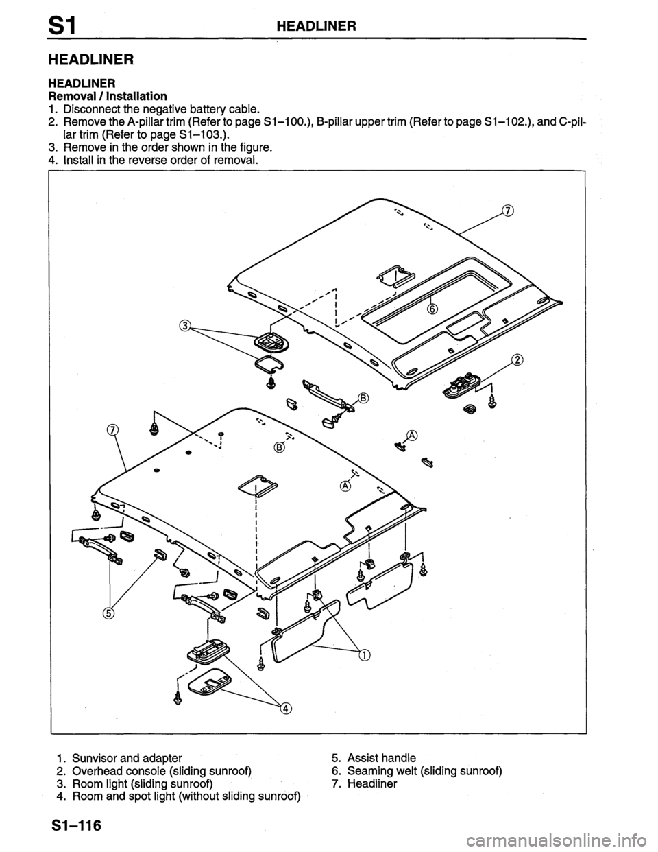 MAZDA PROTEGE 1996  Workshop Manual 
