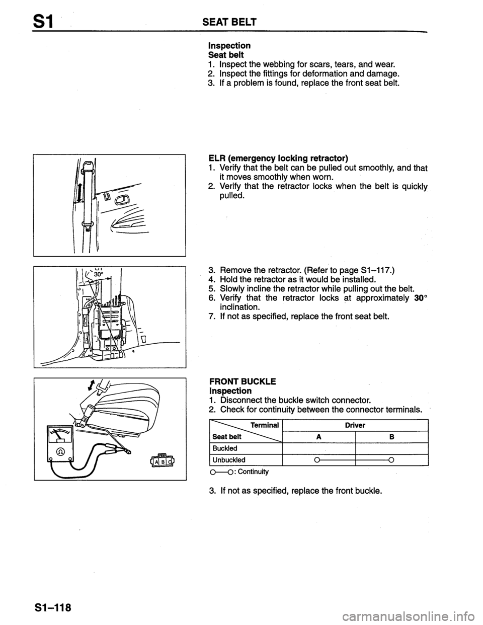 MAZDA PROTEGE 1996  Workshop Manual 