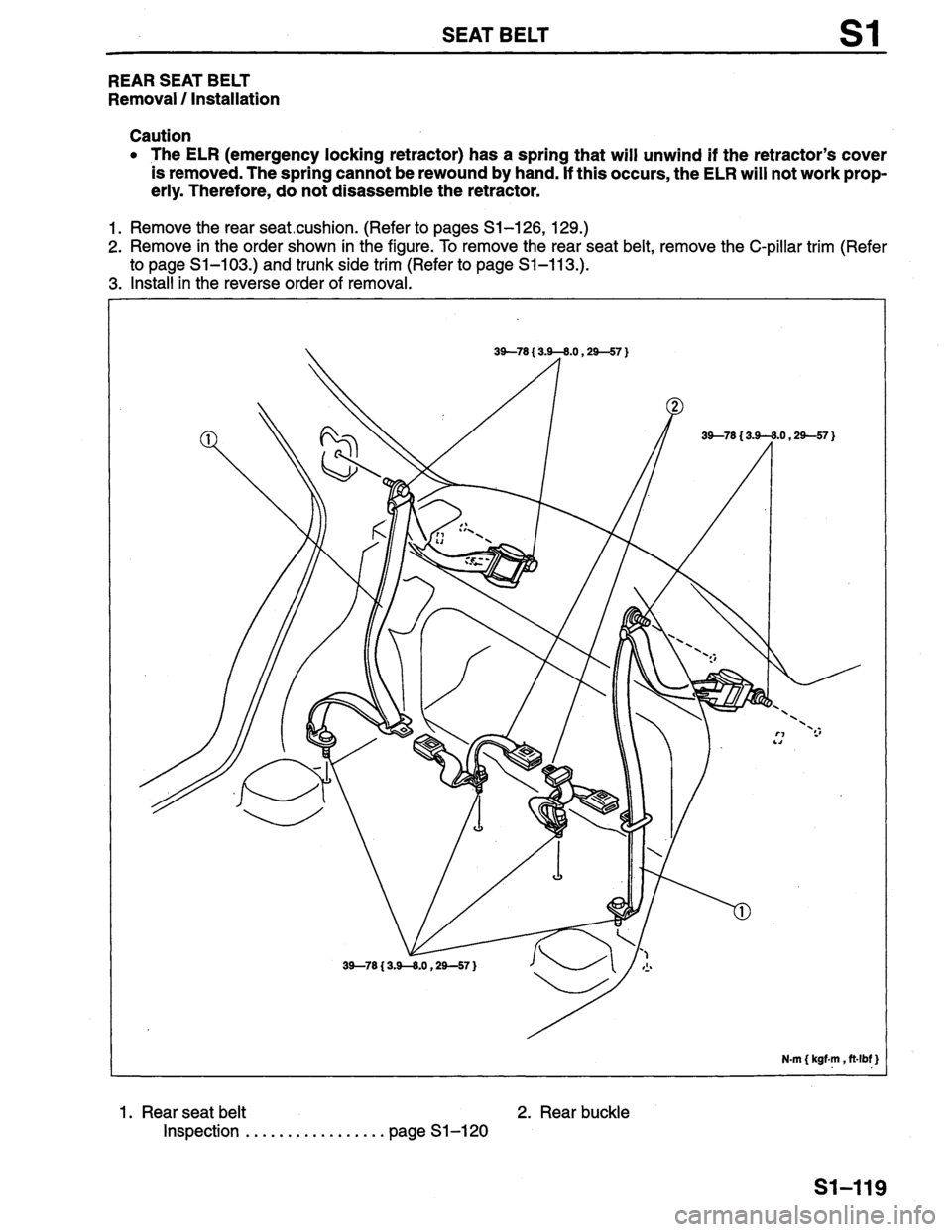 MAZDA PROTEGE 1996  Workshop Manual 