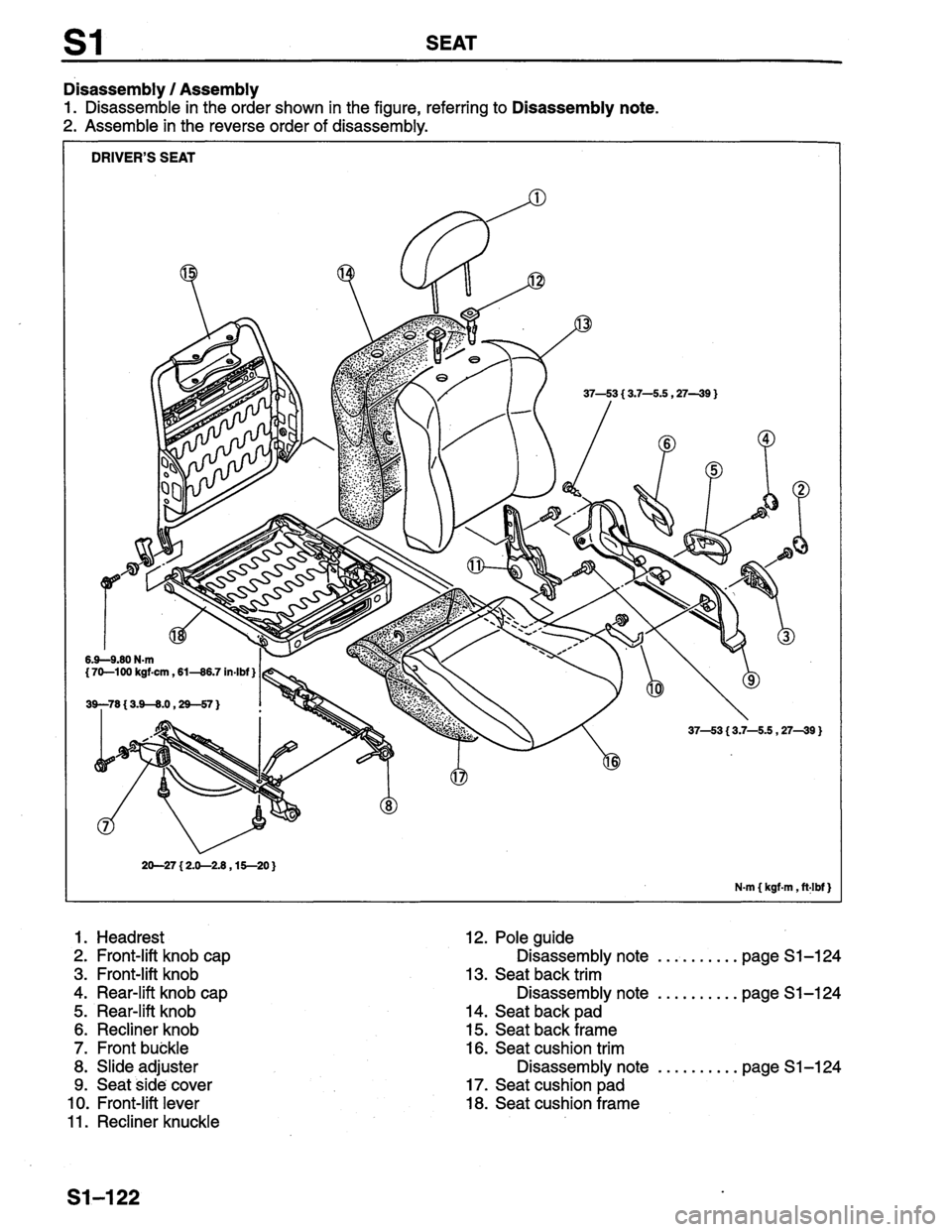 MAZDA PROTEGE 1996  Workshop Manual 
