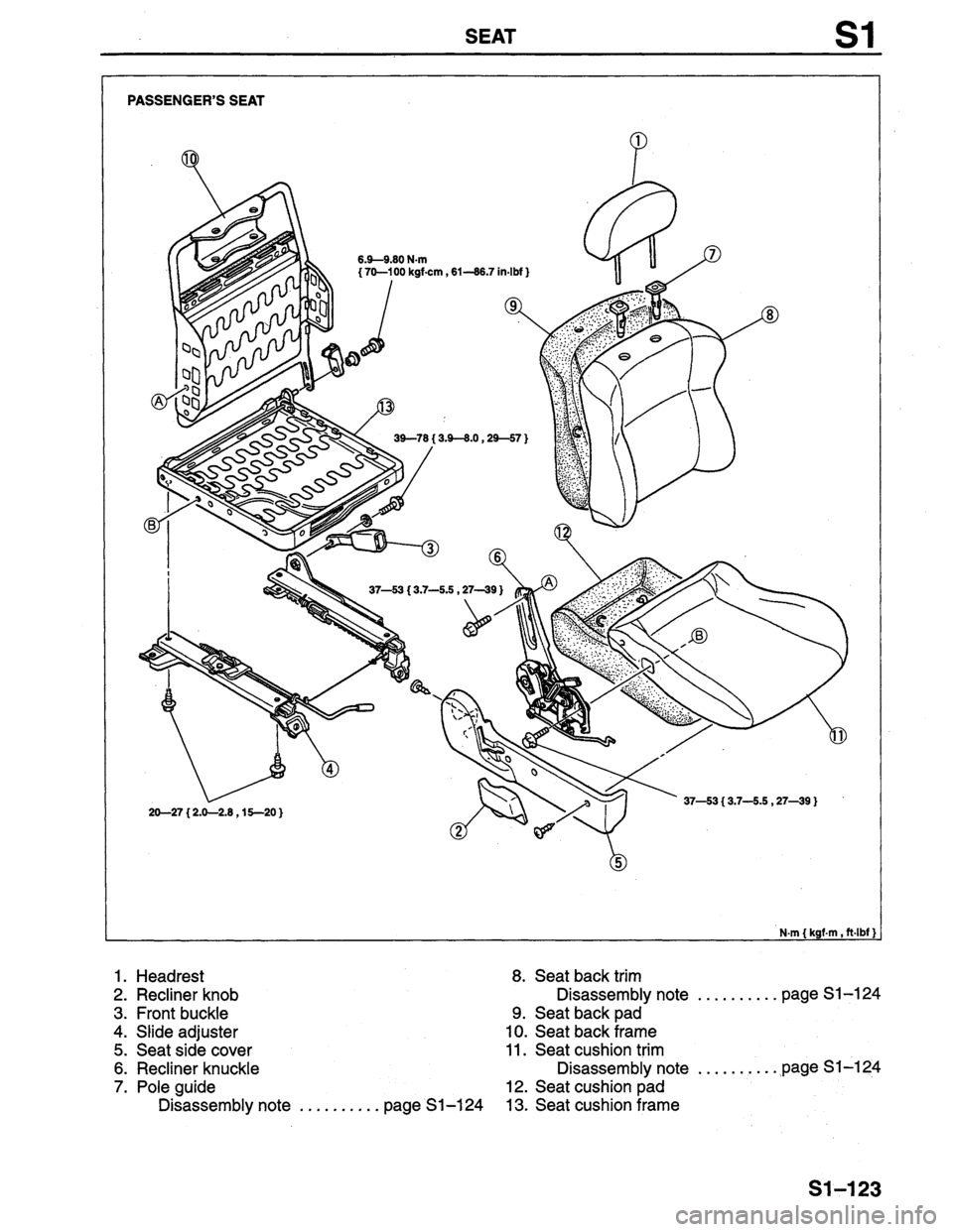 MAZDA PROTEGE 1996  Workshop Manual 