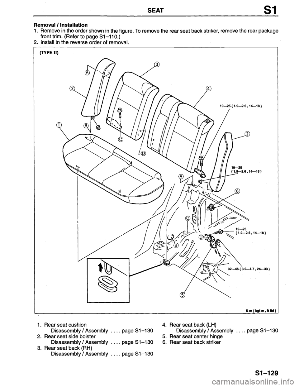 MAZDA PROTEGE 1996  Workshop Manual 
